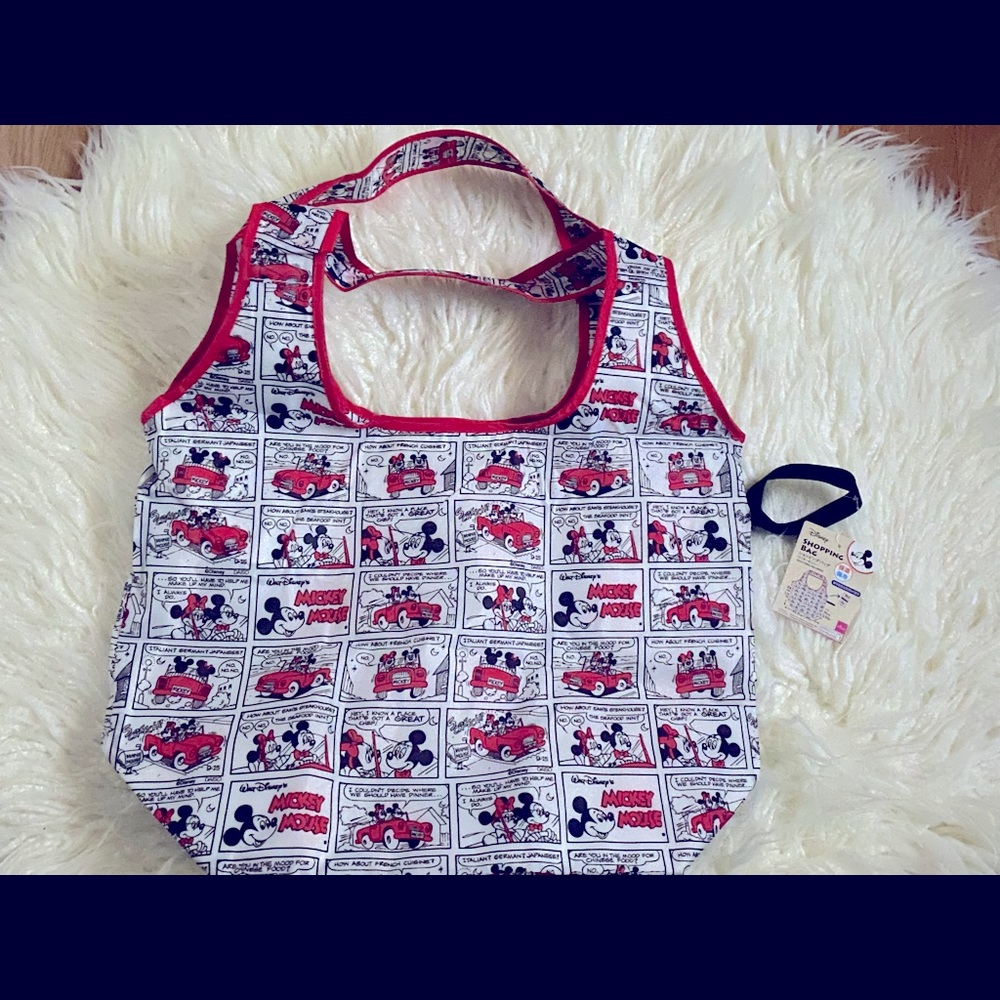 Mickey and Minnie cartoon newspaper bag❤️🤍❤️34cmx45.5cm=13.3inchesx17.9inches❣️